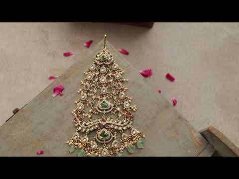 Vibina Green Polki Passa / Jhoomar