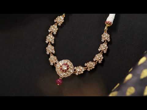Pari Red Polki Necklace