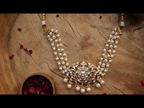 Zohra Silver Kundan Choker