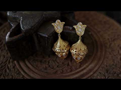 Kalash Mother Of Pearl Silver Earrings