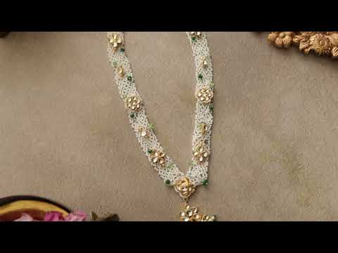 Bisma Kundan And Pearl Necklace