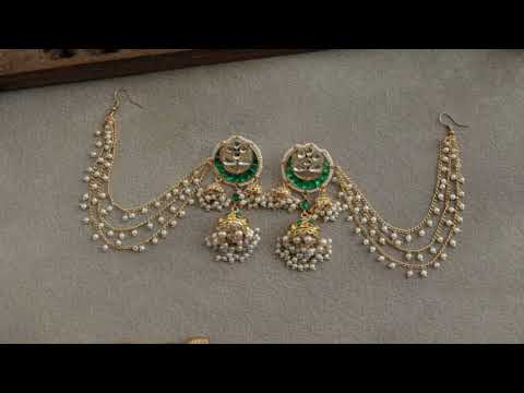 Urmi Kundan Jhumka Earrings