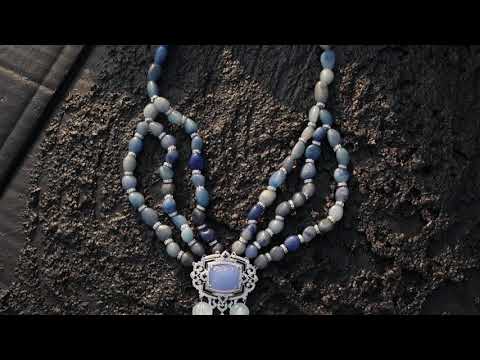 Agnes Blue Statement Necklace