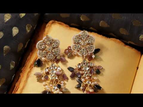 Riva Multicolored Kundan Earrings
