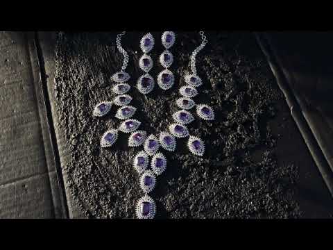 Apine Purple Necklace Set