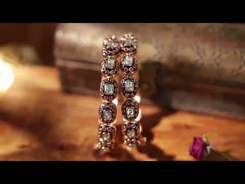 Gulzar Polki Bangles - Set of 2