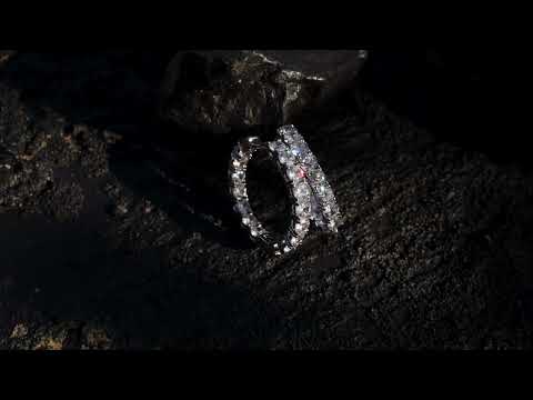 Claire Faux Diamond Hoops