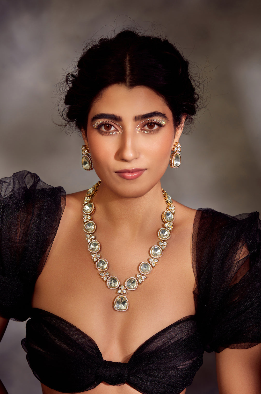 Jacinda Victorian Polki Necklace Set