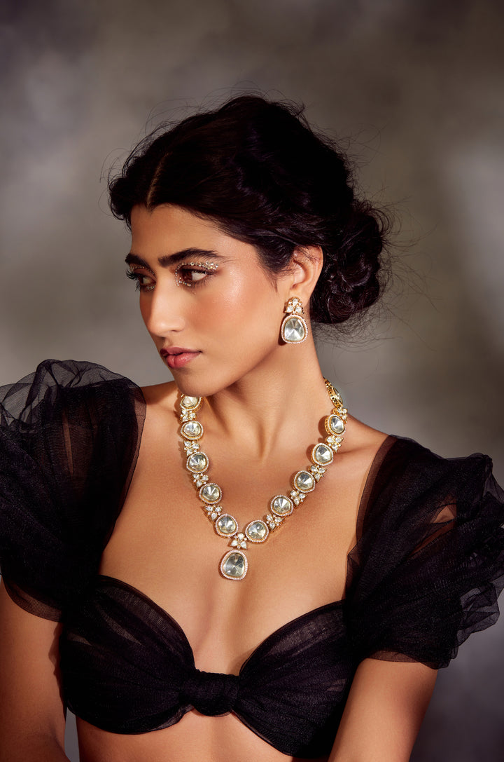 Jacinda Victorian Polki Necklace Set