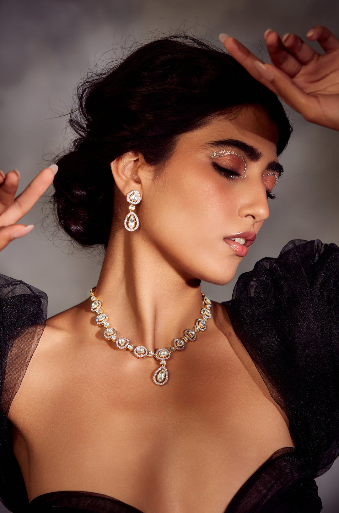 Vasaki Victorian Polki Necklace Set