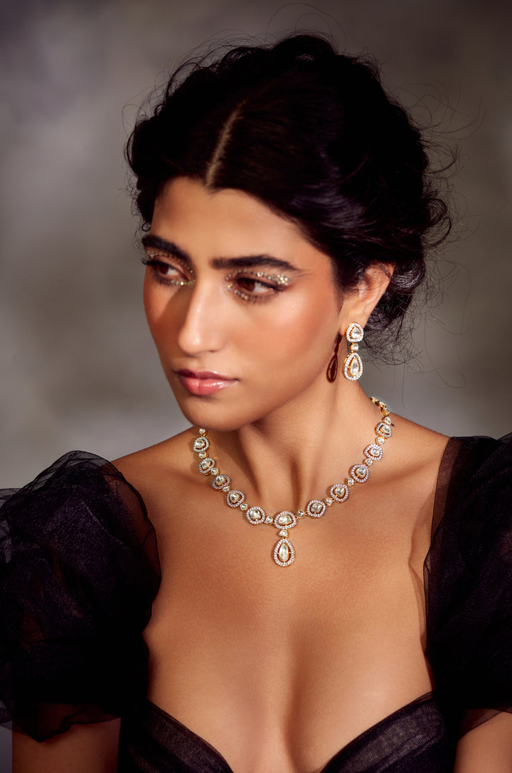 Vasaki Victorian Polki Necklace Set