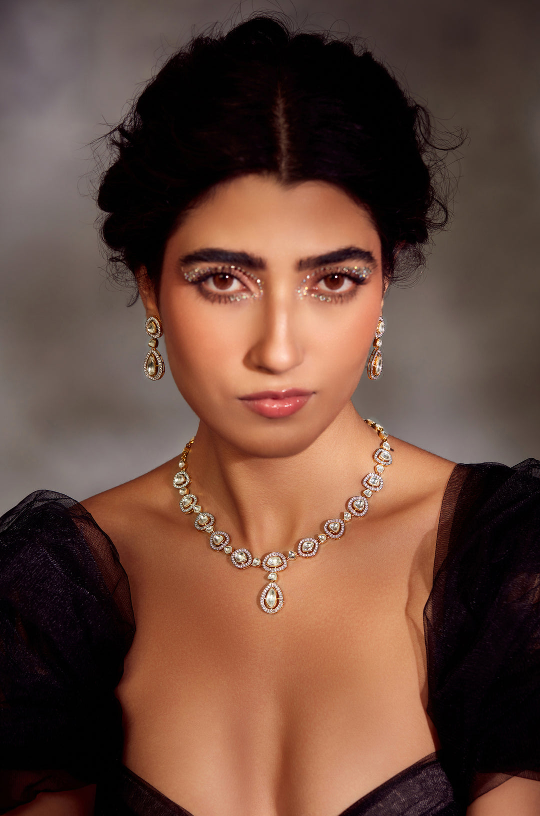 Vasaki Victorian Polki Necklace Set