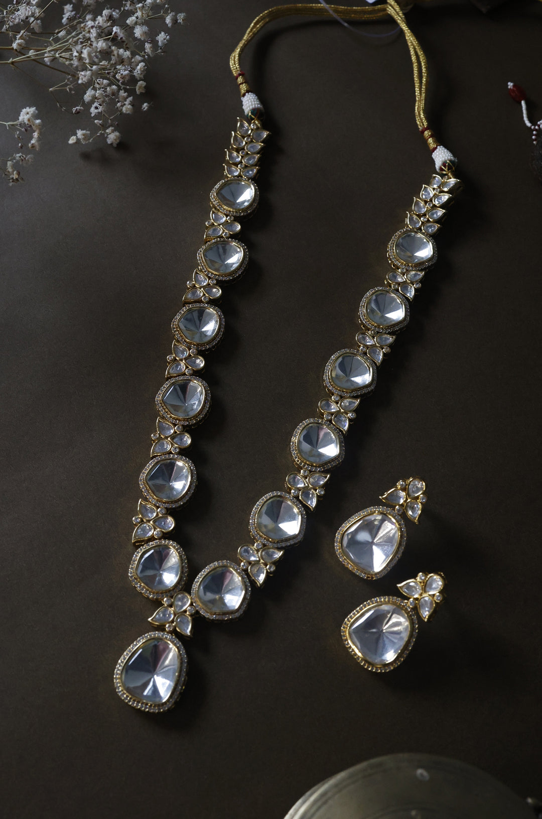 Jacinda Victorian Polki Necklace Set