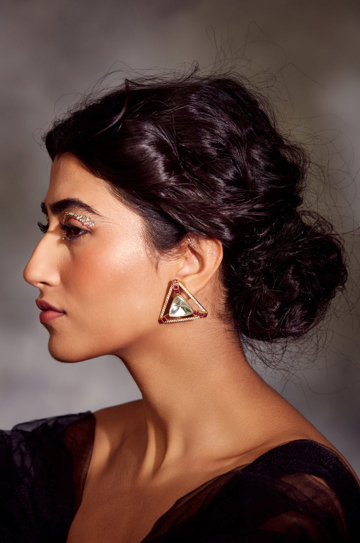 Ganika Victorian Polki Studs