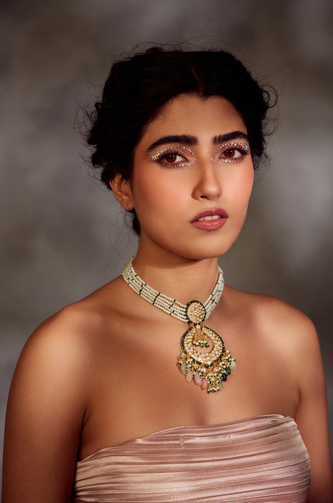 Qayanat Multicolored Choker Necklace