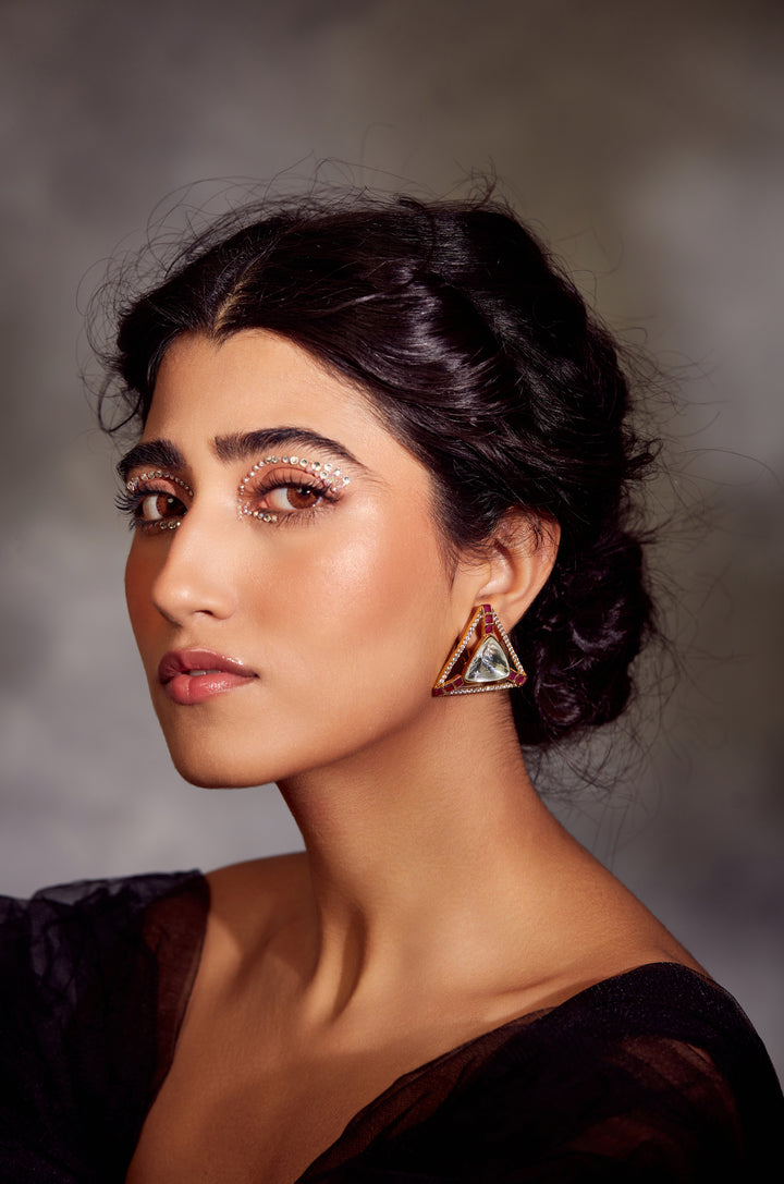 Ganika Victorian Polki Studs