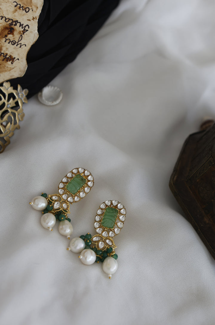 Dhirani Kundan Pearls Necklace Set