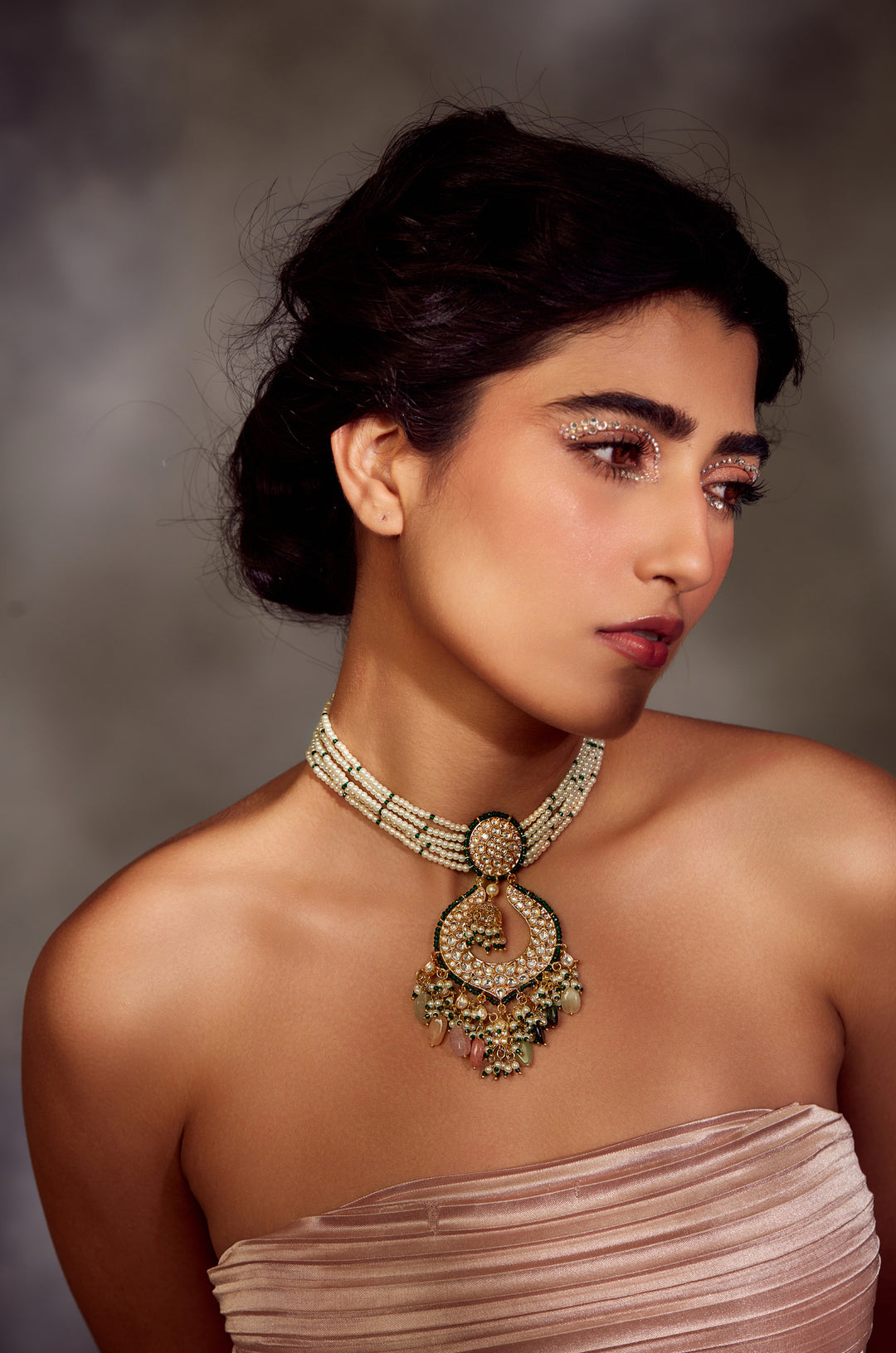 Qayanat Multicolored Choker Necklace