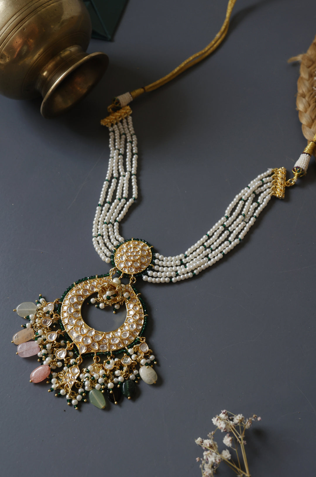 Qayanat Multicolored Choker Necklace