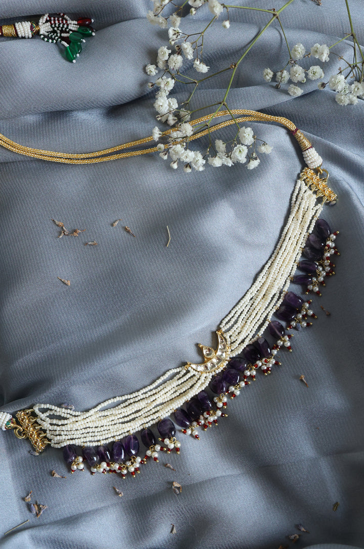 Devki Kundan Pearl Choker Necklace