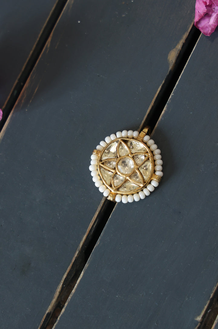 Hani Gold Kundan Nosepin