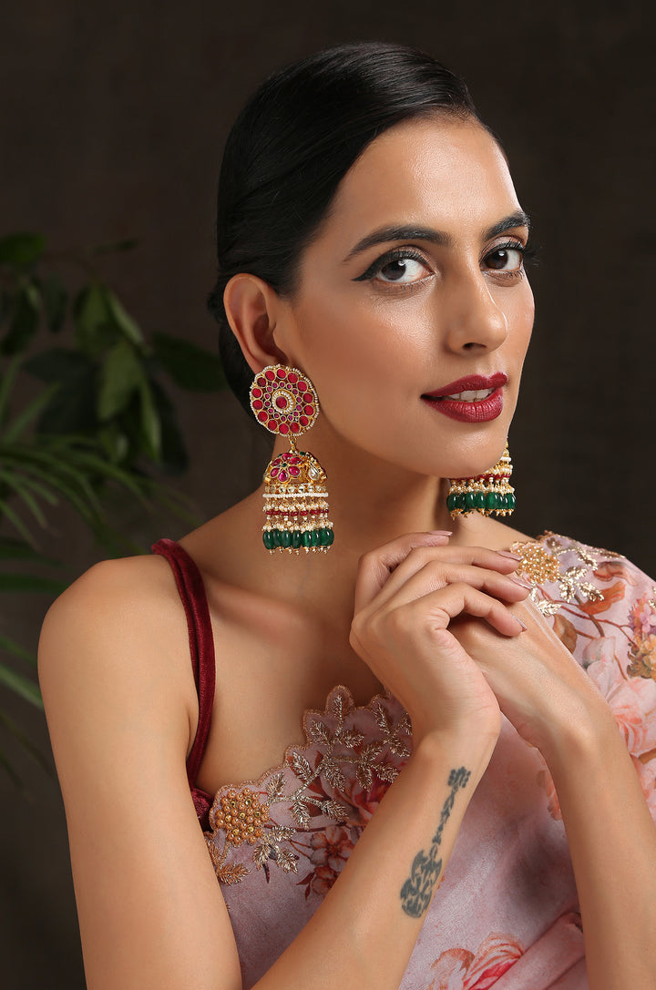 Shrishti Kundan Jhumka Earrings