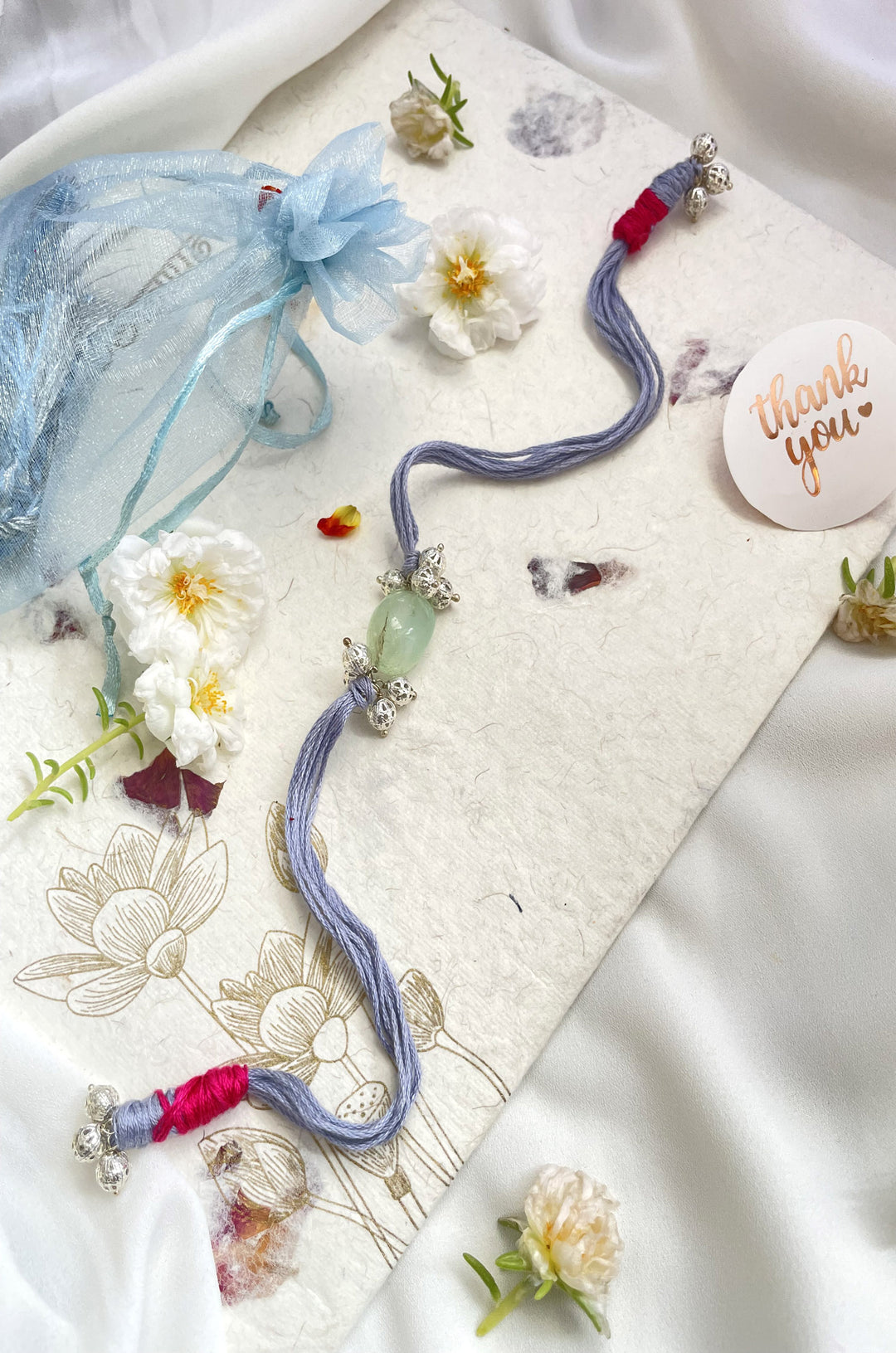 Razak Purple Beaded Rakhi