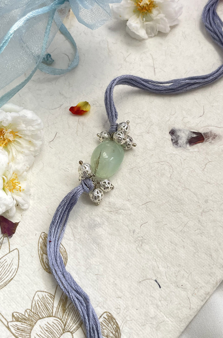 Razak Purple Beaded Rakhi