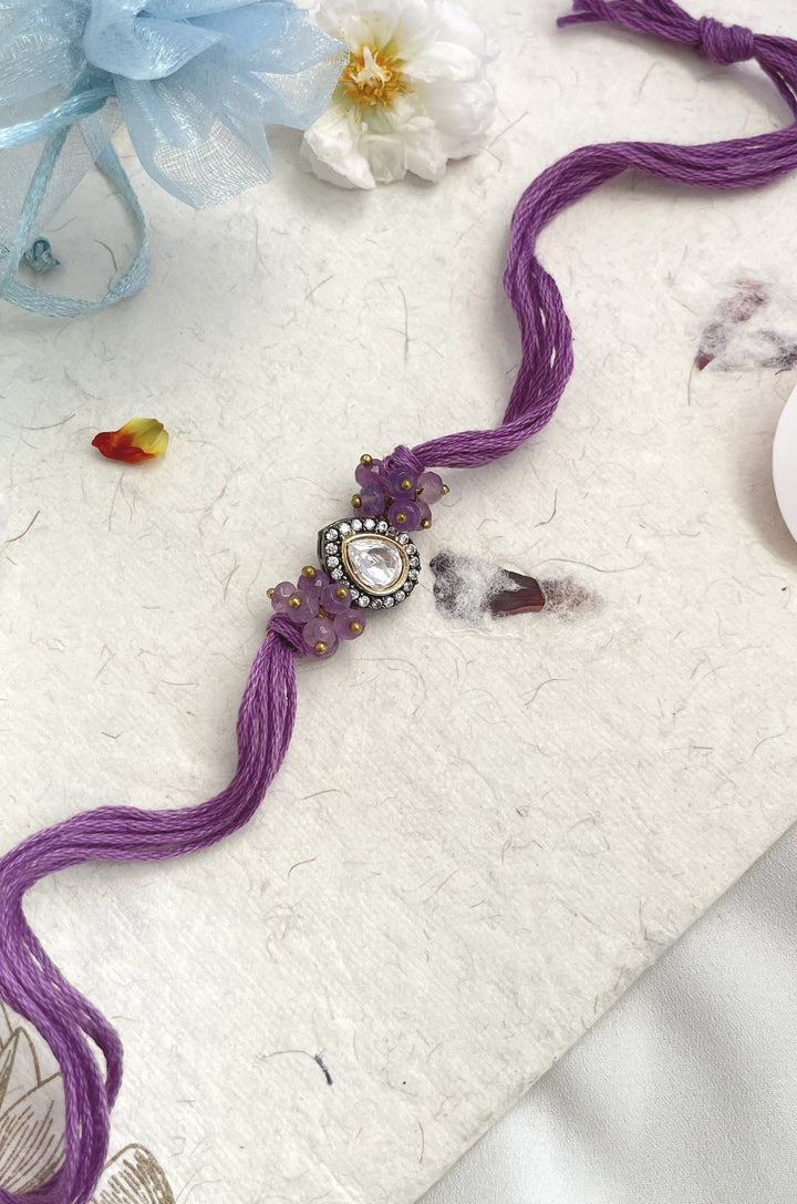 Akul Purple Victorian Rakhi