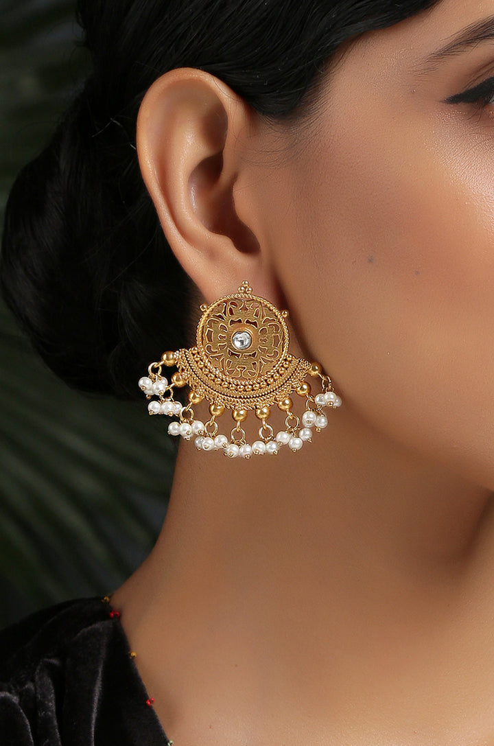 Tabu Temple Work Earrings
