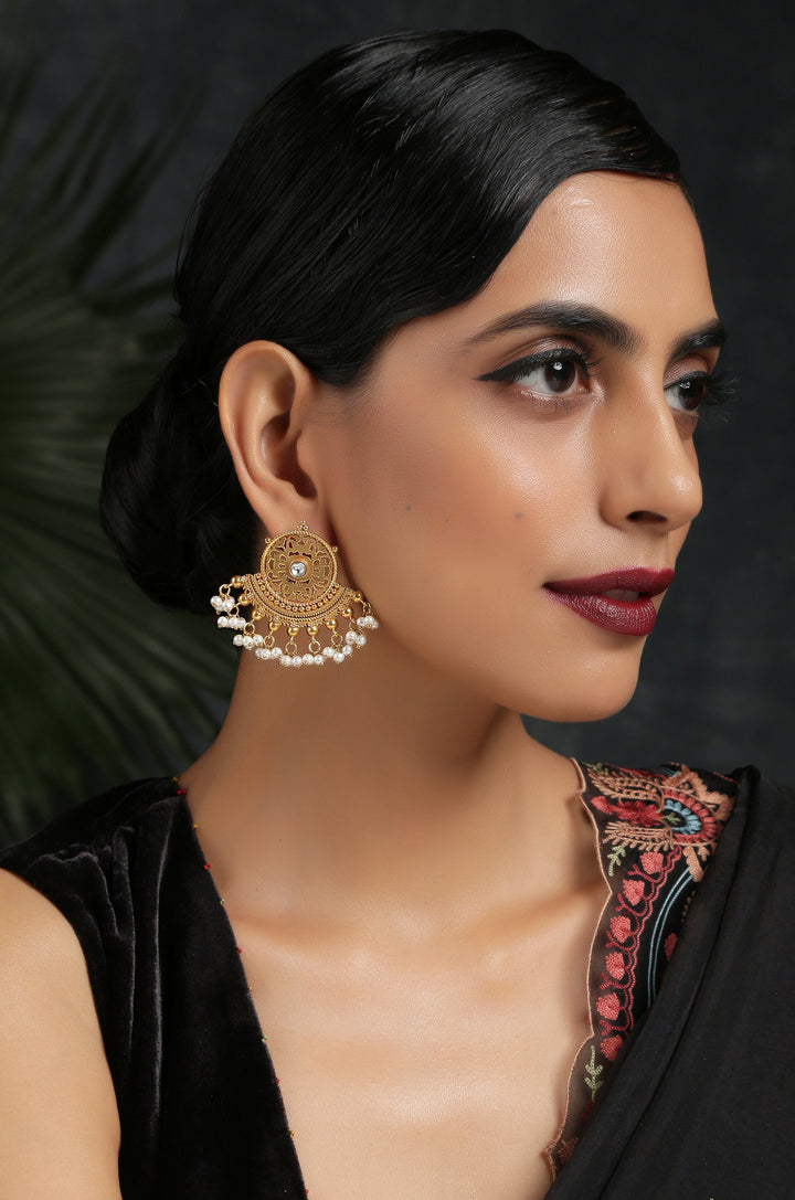 Tabu Temple Work Earrings