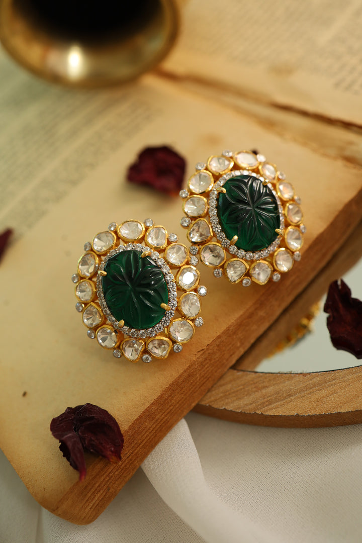Eillay Green Silver Studs