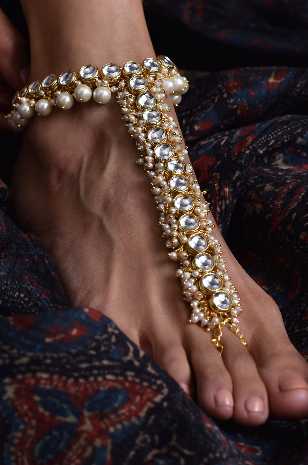 Shamita Kundan Anklets