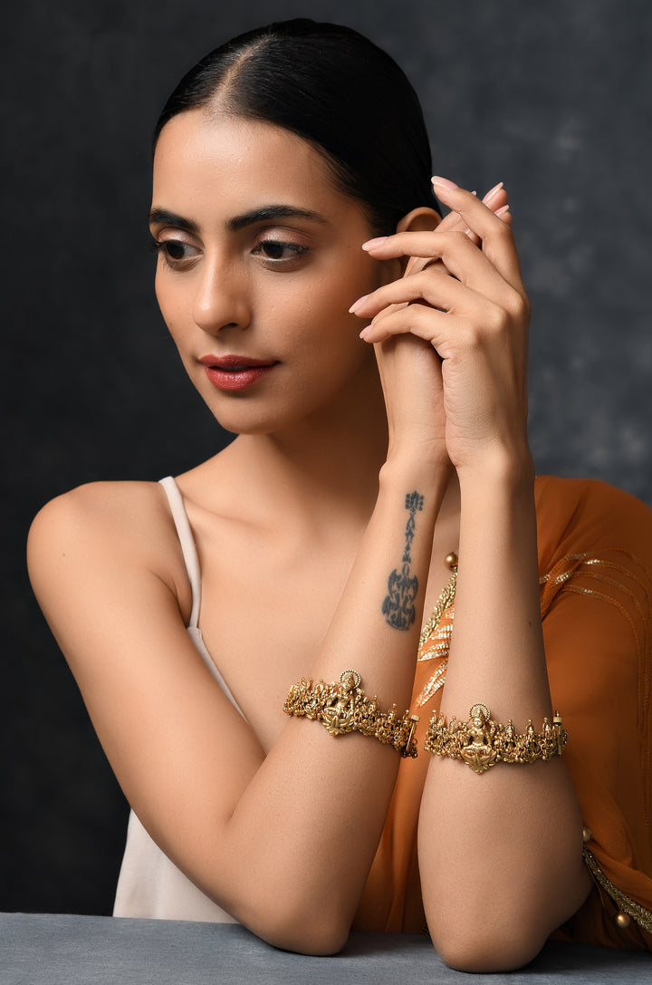 Anindita Temple Work Bangles - Set of 2