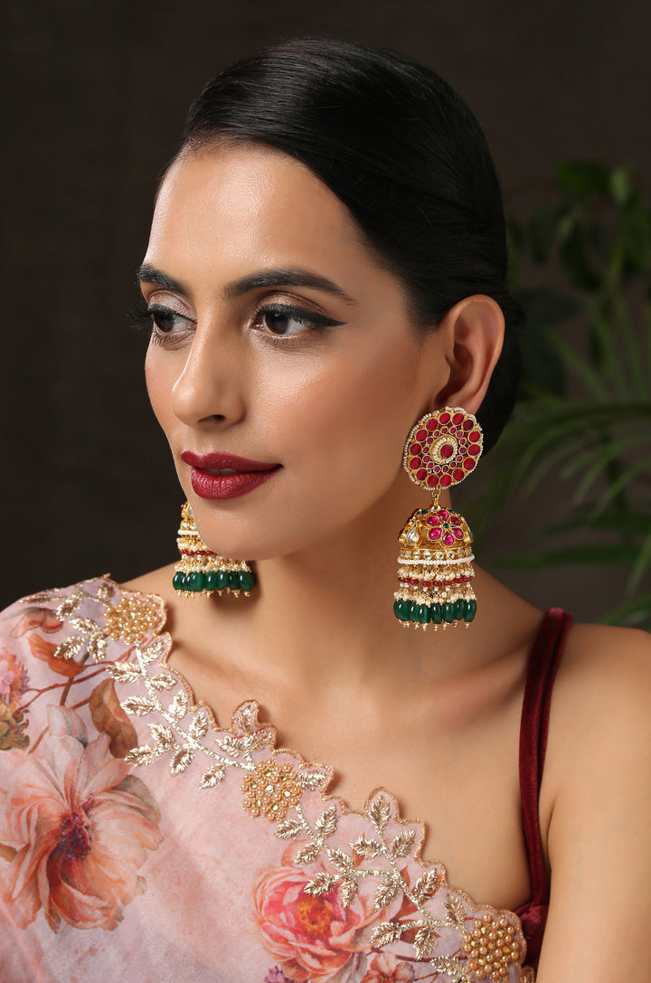 Shrishti Kundan Jhumka Earrings