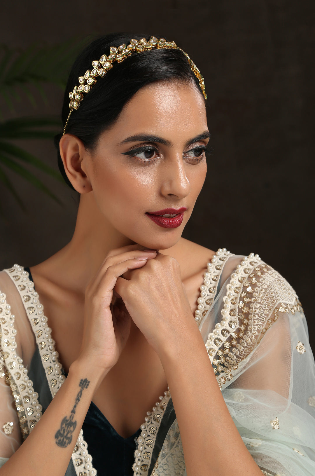 Shrutika Kundan Head Band