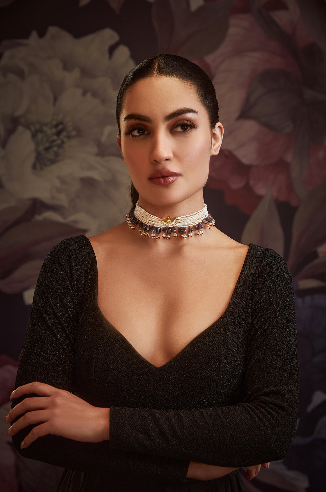 Devki Kundan Pearl Choker Necklace