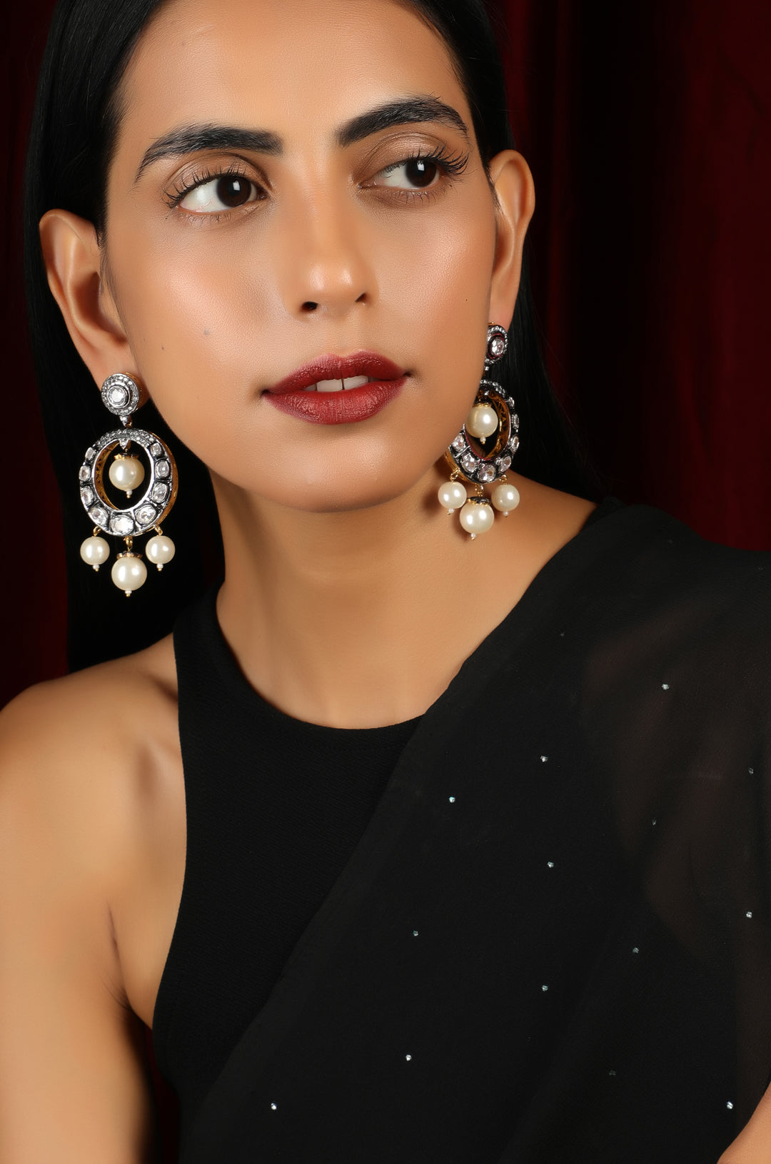 Shea Victorian Chandbali Earrings