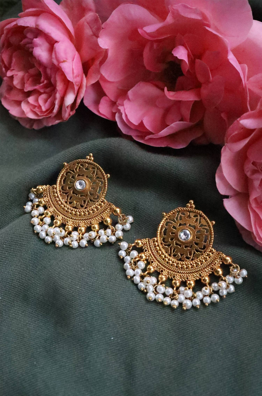 Tabu Temple Work Earrings