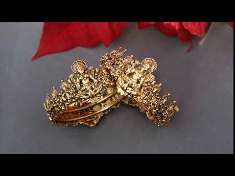 Anindita Temple Work Bangles - Set of 2