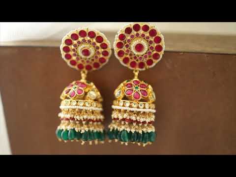 Shrishti Kundan Jhumka Earrings