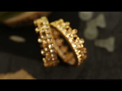 Vaarini Kundan Bangles - Set of 2