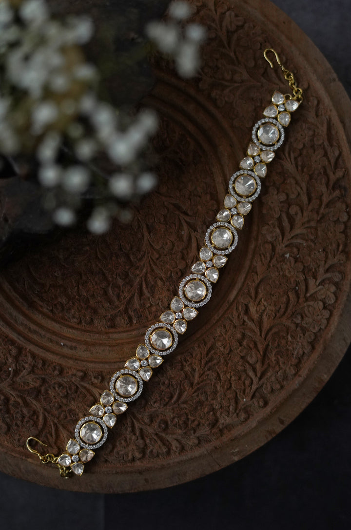 Sehree Polki Silver Head Band