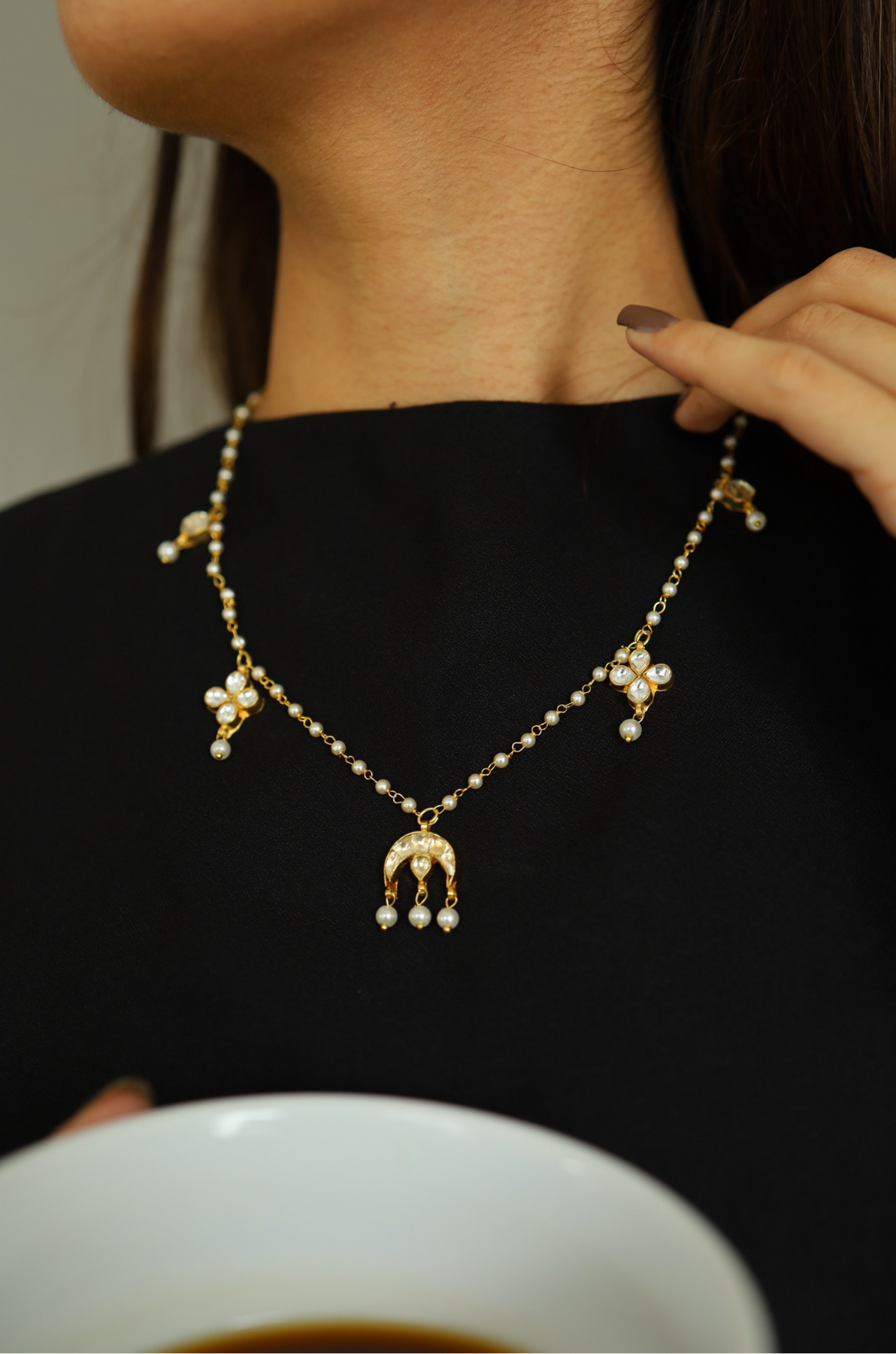 Meraki Pearls Delicate Necklace – Paisley Pop Shop